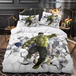 Avengers Cosplay Bedding Sets ? Duvet Cover  Flatsheet  Pillowcases Perfect Gift For Fans Style 3