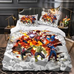 Avengers Cosplay Bedding Sets Gift For Halloween  Thanksgiving  Christmas Style 3