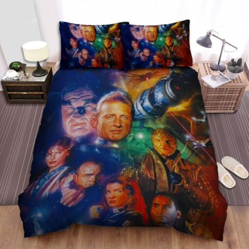 Babylon 5 (1993-1998) Movie Fanart Poster Decorative Bedding Sets with Duvet Cover  Flatsheet  Pillowcases