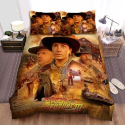 Back To The Future Part Iii Movie Poster 1 Bedding Set  Duvet Cover Gift For Christmas  Birthday  Thanksgiving