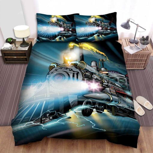 Back To The Future Part Iii Train Art Bedding Sets  Duvet Cover Flatsheet Gift For Halloween  Thanksgiving  Christmas