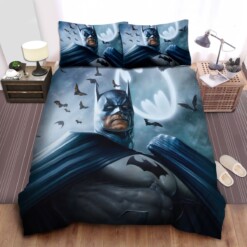 Batman And The Bat-Signal Painting Bed Sheets Spread  Duvet Cover Bedding Sets