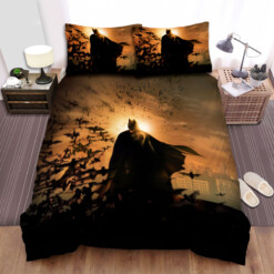 Batman Begins Movie Batman In The Sunset Photo Bed Sheets Spread  Duvet Cover Bedding Sets