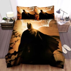 Batman Begins Movie Behind Batman Photo Bedding Sets Duvet Cover  Flatsheet  Pillowcase For Your Lover