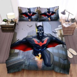 Batman Beyond Animated Series Art 40 Bedding Sets Duvet Cover  Flatsheet  Pillowcase For Your Lover