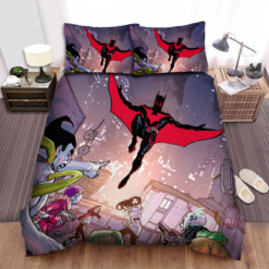 Batman Beyond Animated Series Art 42 Bed Sheets Spread  Duvet Cover Bedding Sets