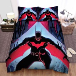 Batman Beyond Series Poster 5 Bedding Sets  Duvet Cover Flatsheet Gift For Wife  Husband  Besties