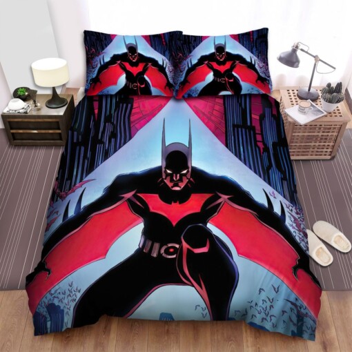 Batman Beyond Series Poster 5 Bedding Sets  Duvet Cover Flatsheet Gift For Wife  Husband  Besties