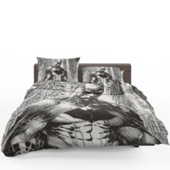 Batman Black &Amp; White Comic Art 3d Duvet Cover Bedding Sets