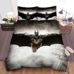 Batman Flying By His Dark Cape Bedding Sets  Duvet Cover Flatsheet Gift For Wife  Husband  Besties