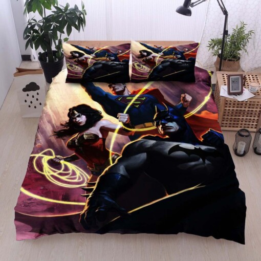 Batman  Superman  Wonder Woman Bedding Sets (Duvet Cover & Pillow Cases)