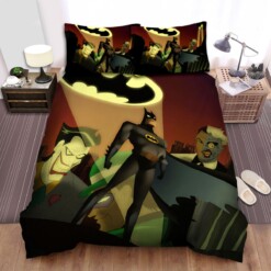 Batman: The Animated Series Batman Joker Catwoman Bedding Sets  Duvet Cover Flatsheet Gift For Wife  Husband  Besties