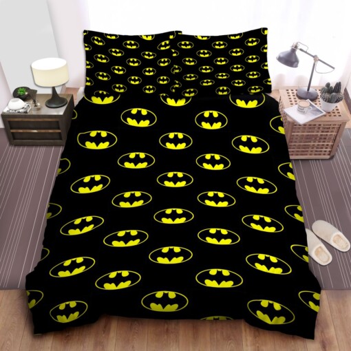 Batman The Original Bat Logo Bed Sheets Spread Duvet Cover Bedding Sets