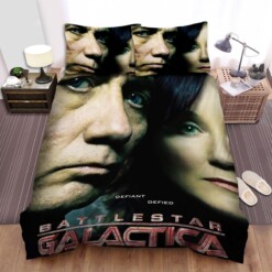 Battlestar Galactica (2004-2009) Defiant Defied Movie Poster Bedding Sets  Duvet Cover Flatsheet Gift For Halloween  Thanksgiving  Christmas