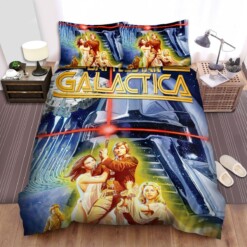 Battlestar Galactica (2004-2009) Dynamite 3 Movie Poster Bedding Sets  Duvet Cover Flatsheet Gift For Wife  Husband  Besties