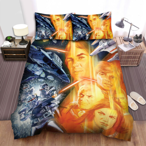 Battlestar Galactica (2004-2009) Memorial Movie Poster Bed Sheets Spread  Duvet Cover Bedding Sets