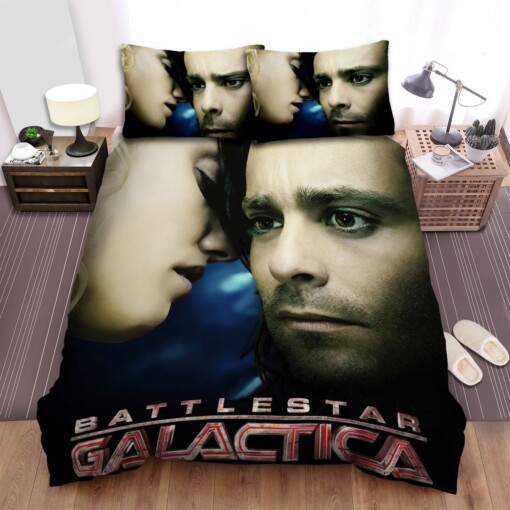 Battlestar Galactica (2004-2009) Poster Movie Poster  Decorative Bedding Sets with Duvet Cover  Flatsheet  Pillowcases