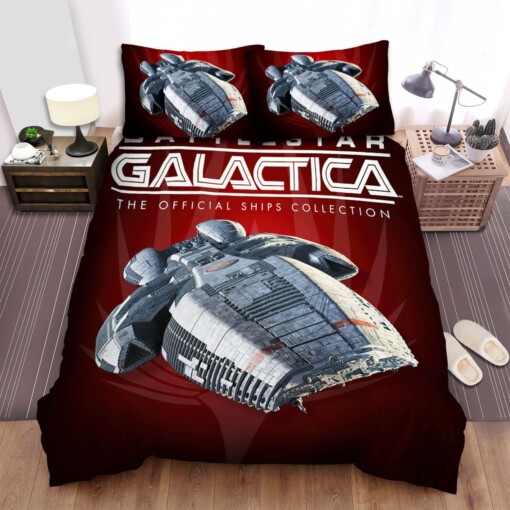 Battlestar Galactica (2004-2009) Red Gas Movie Poster Bedding Sets  Duvet Cover Flatsheet Gift For Wife  Husband  Besties