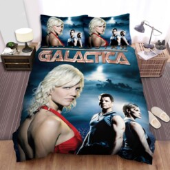 Battlestar Galactica (2004-2009) Season One Movie Poster Bedding Sets ? Duvet Cover  Flatsheet  Pillowcases Perfect Gift For Fans