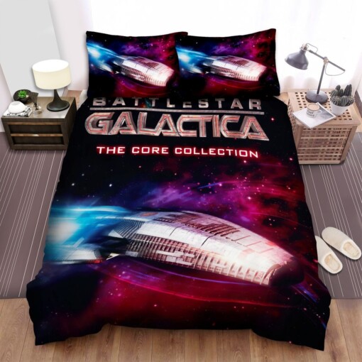 Battlestar Galactica (2004-2009) The Core Collection Movie Poster Bedding Sets  Duvet Cover Flatsheet Gift For Halloween  Thanksgiving  Christmas