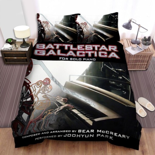 Battlestar Galactica (2004-2009) The Music Movie Poster Bedding Sets ? Duvet Cover  Flatsheet  Pillowcases Perfect Gift For Fans