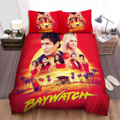 Baywatch (1989-2001) Poster Movie Poster Bed Sheets Spread Comforter Duvet Cover Bedding Sets Ver 2