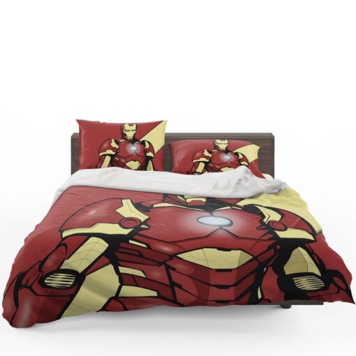 Bedding Set Iron Man Marvel Comics Superhero (Duvet Cover & Pillow Cases)